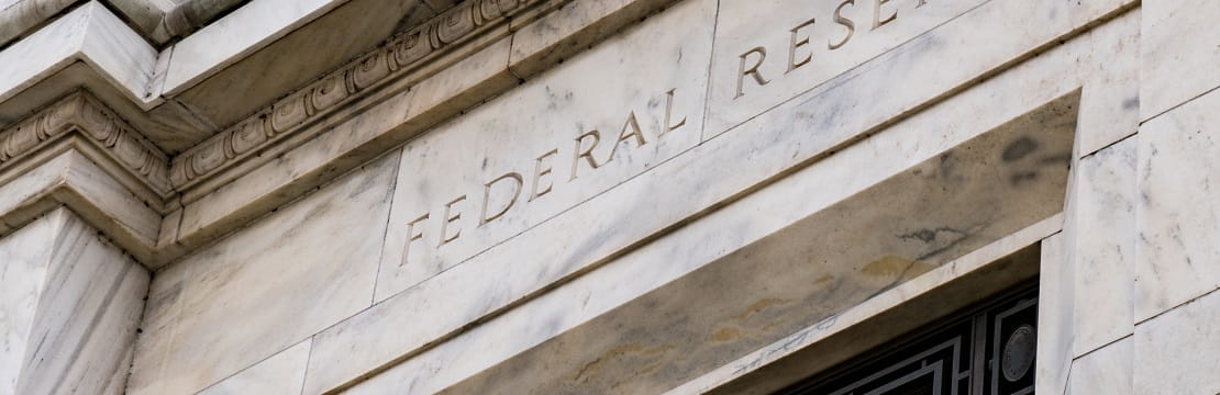 Angular image of the Federal Reserve building